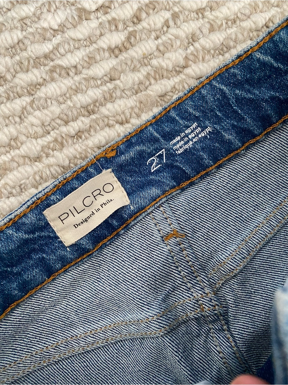 Pilcro Wide-Leg High Rise Cuffed Jeans - Picture 3 of 4